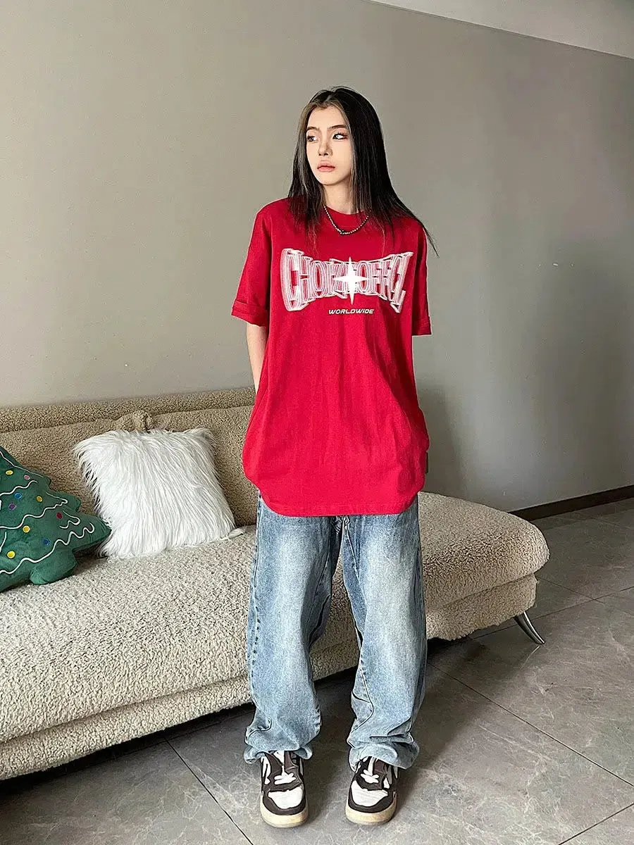 Brownm Shiny Star Worldwide Tee