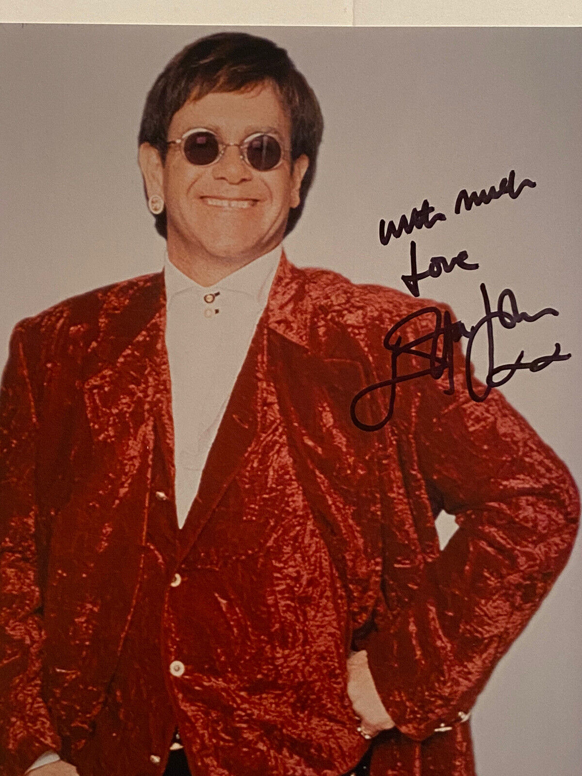 ELTON JOHN Rocket Man AUTOGRAPHED SIGNED Photo Poster painting 8x10 JSA COA Full Letter