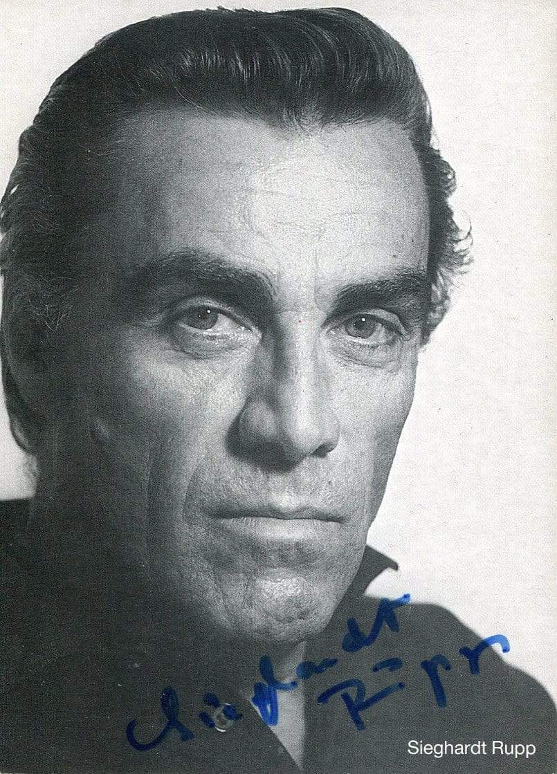 Sieghardt Rupp (+) autograph, ACTOR, signed Photo Poster painting