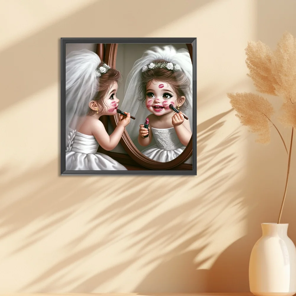 Diamond Painting - Full Round Drill - Girl(Canvas|30*30cm)