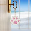 9pcs DIY Cat Paw Diamond Painting Double-Sided Keychains
