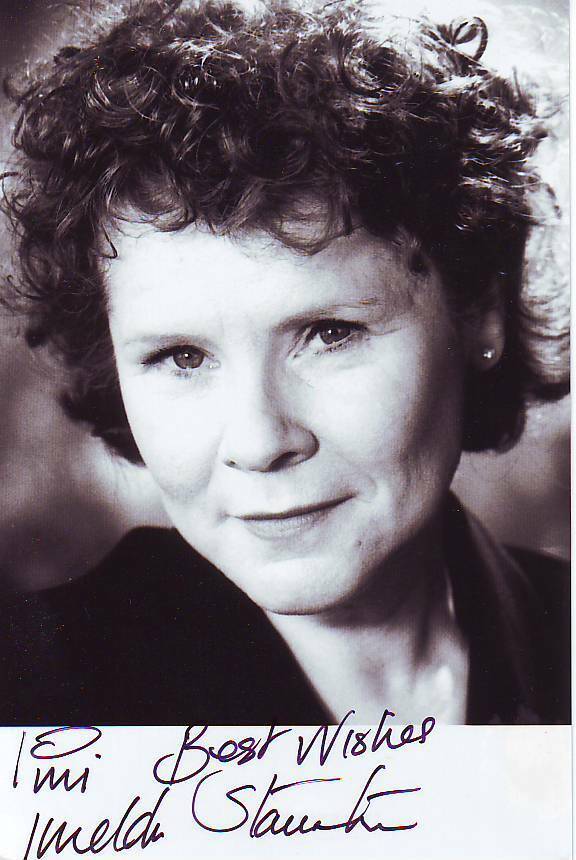 Imelda Staunton (10x15 cm)Original Autographed Photo Poster painting