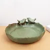 Ceramic Birdbath Bowl Bird Feeder Bird Feeding Bowl for Outdoor Garden Courtyard