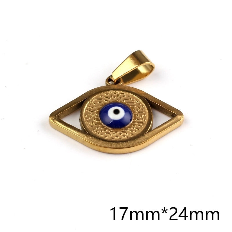 1 Piece 304 Stainless Steel Devil’s Eye Pendant
