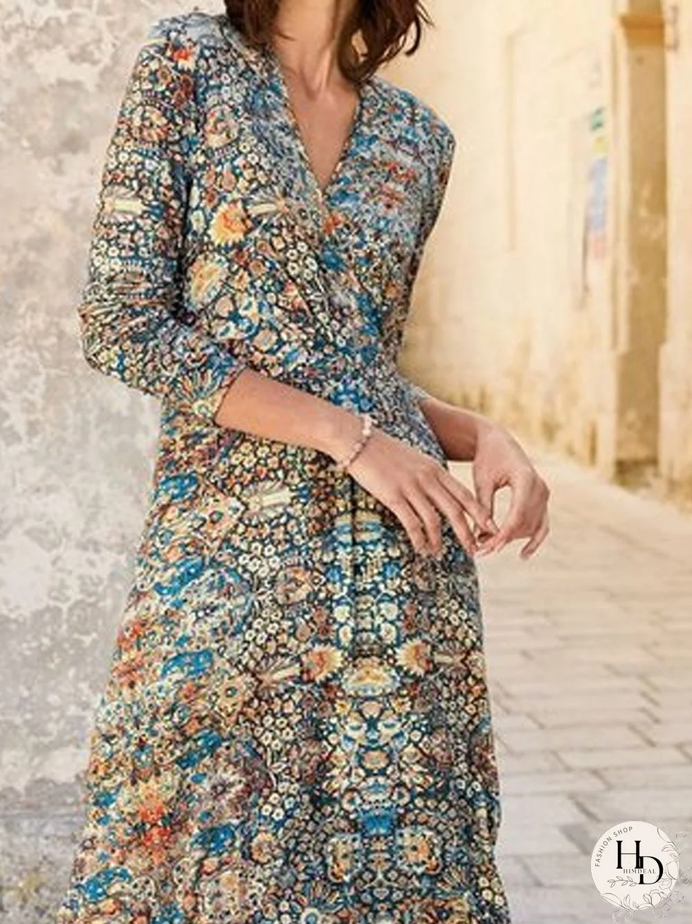 Long Sleeve Tc Weaving Dress