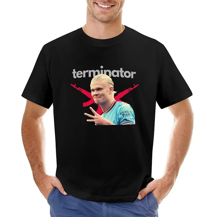 Erling Haaland Inspired The Terminator Hat-Trik Men's T-shirt