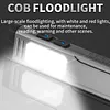Rechargeable Flashlight with Buzzer Magnetic Work Light Torch for Emergency Use