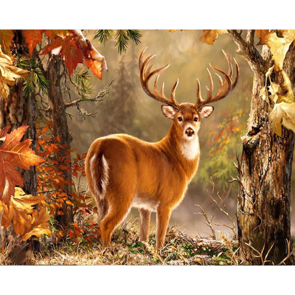 Elk - 11CT Stamped Cross Stitch(50*40cm)