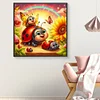 Diamond Painting-DIY Full Round Drill Flower Ladybird