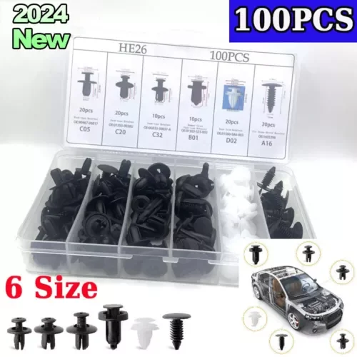 Dronehint Car Clip Bumper Body Parts Rivet Molding Retainer Push Pin Trim Assortments Kit/ (For: Acura) Parts