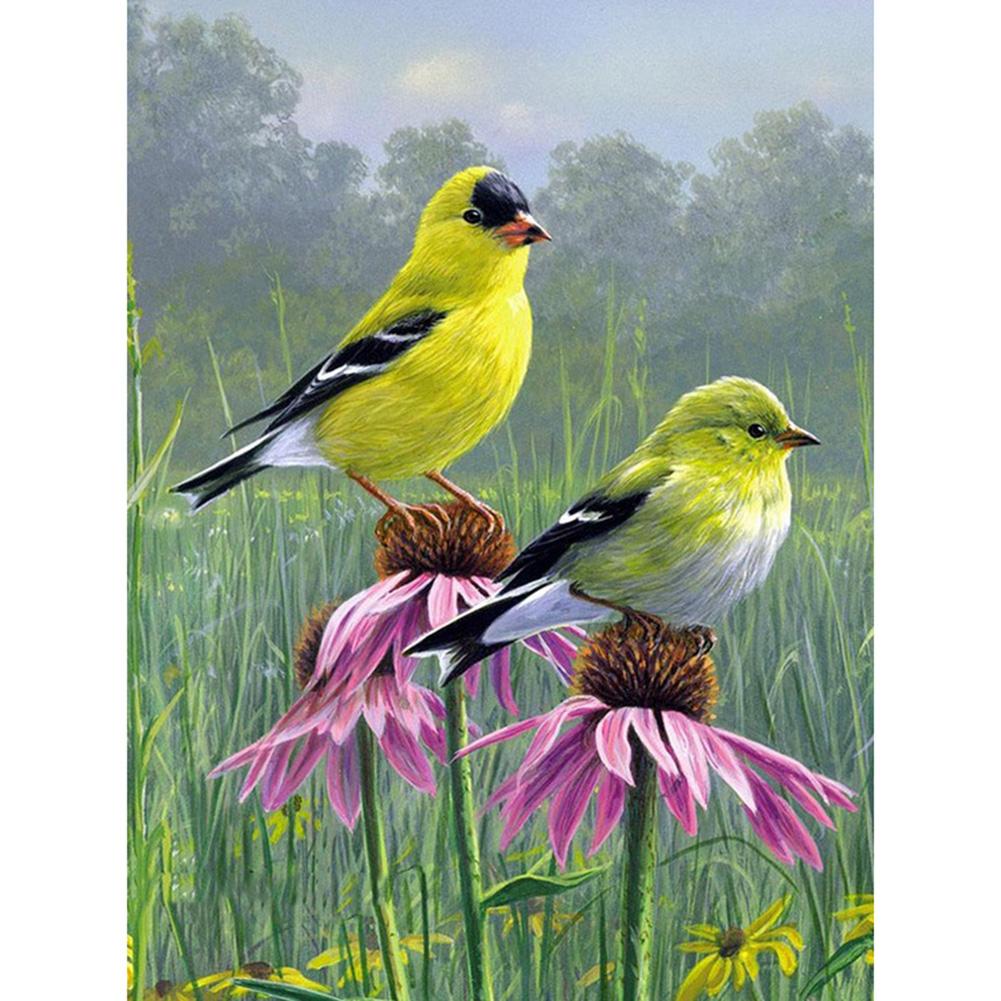 Diamond Painting - Full Round - Flower Bird