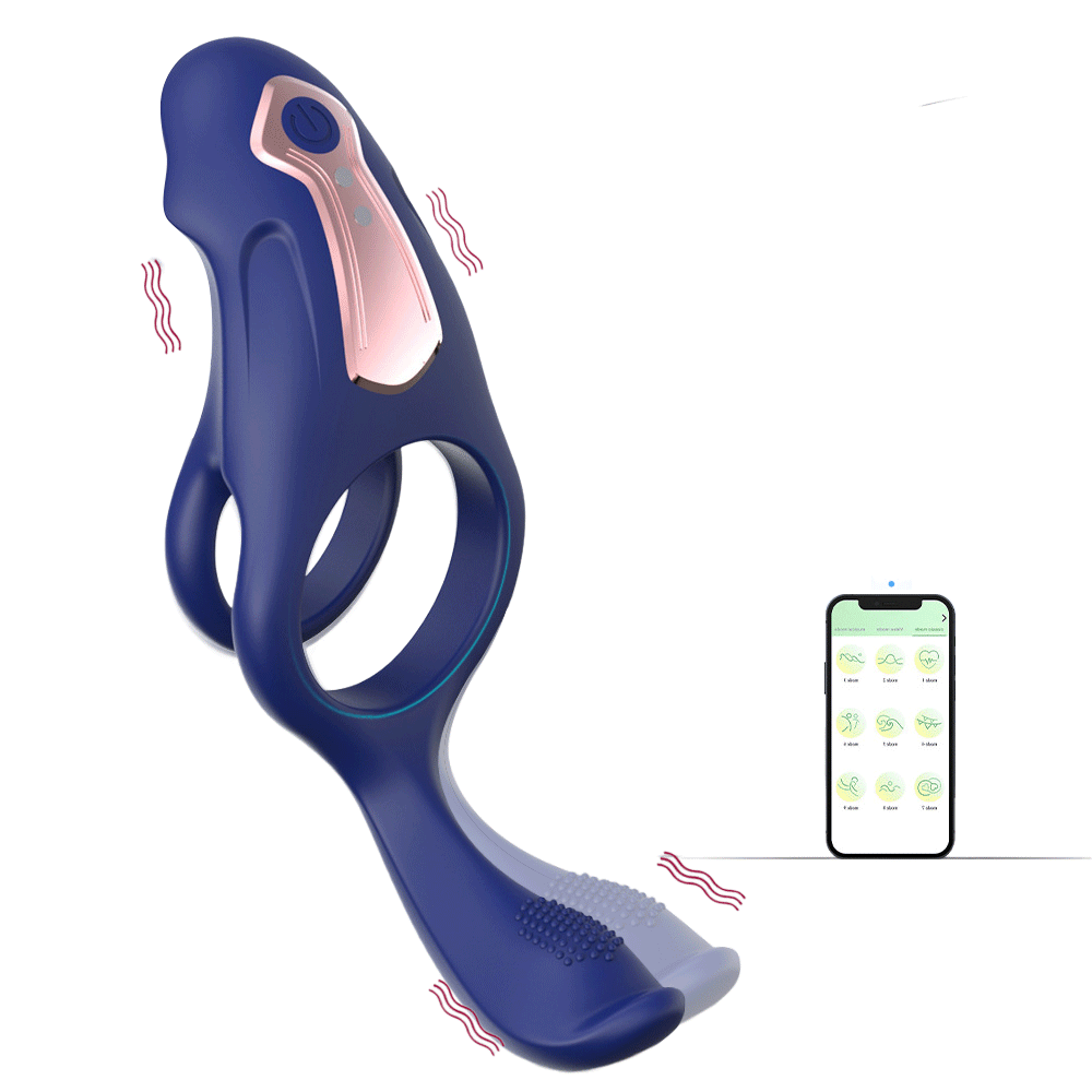 Attila App Remote Control 3-ponit Vibration Penis Ring For Couple Rosetoy Official