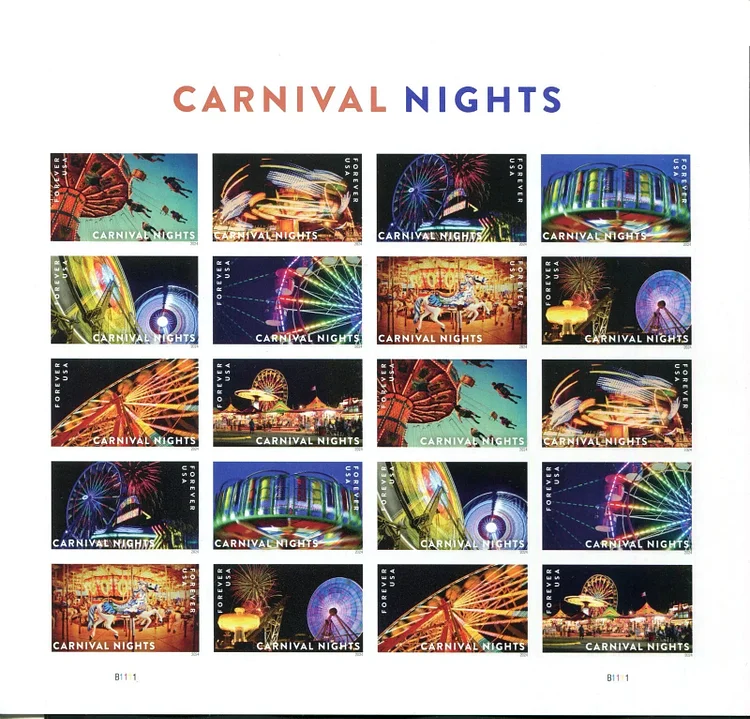 2024 USA Carnival Nights Forever Stamps