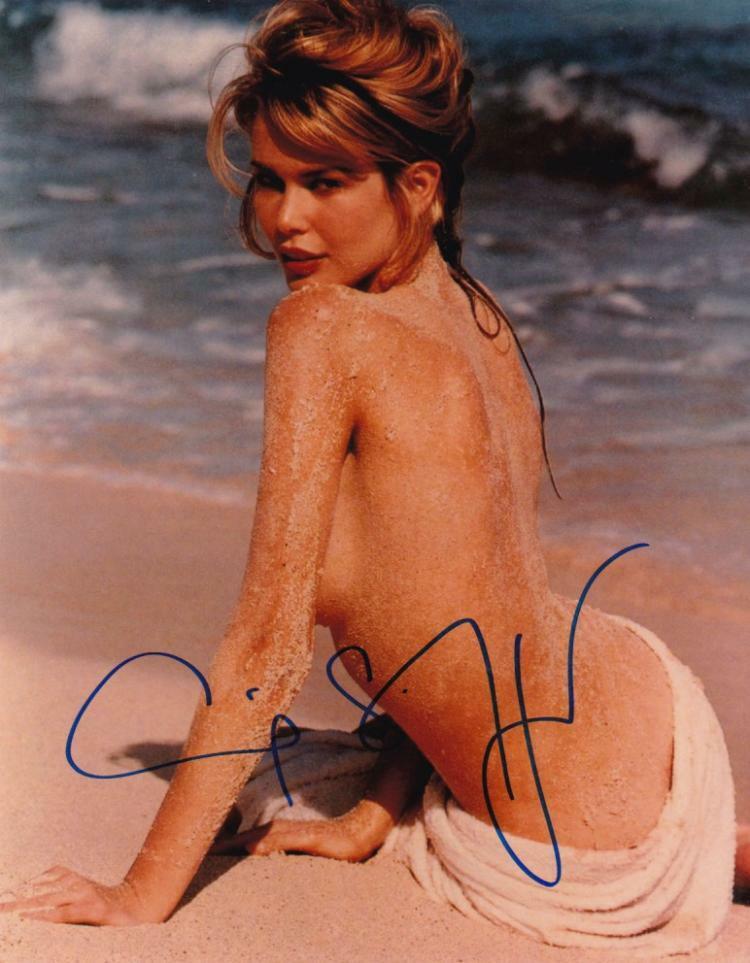 CLAUDIA SCHIFFER Signed Photo Poster paintinggraph - Film Actress / Model - Preprint