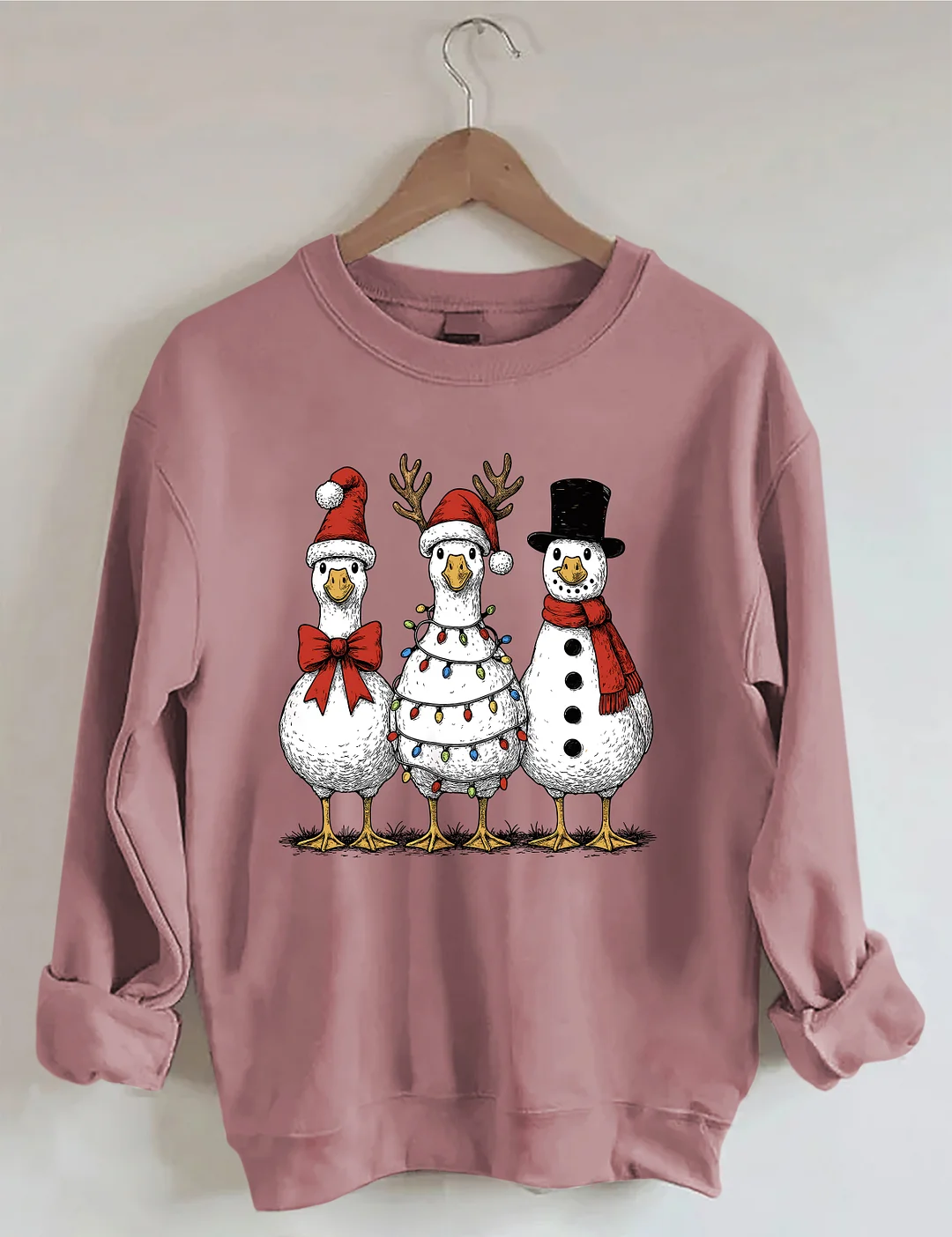 Vintage Christmas Goose Sweatshirt