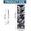 4Pcs Special Shape Flowers Dragonfly 5D DIY Diamond Painting Bookmark for Adults