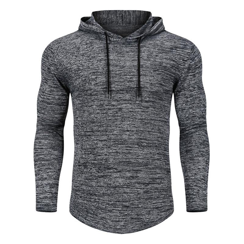 Men's Hooded Knit Pullover Sweater 18070031X