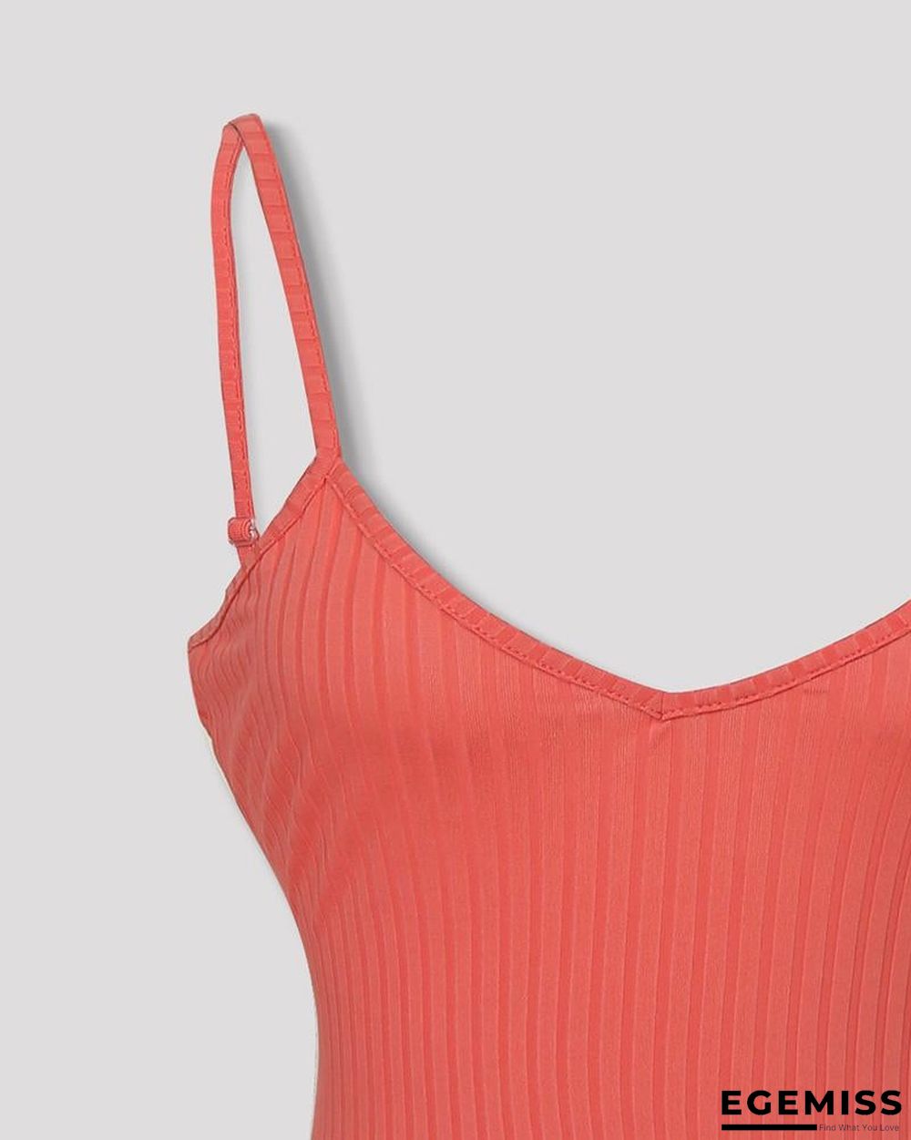 Spaghetti Strap V-Neck Bodycon Dress | EGEMISS