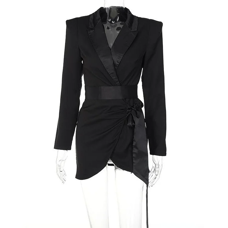 Promsstyle Deep v neck long sleeves mini party dress Prom Dress 2023