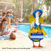 Goose Clothing with Umbrella Funny Raincoat and Hat Costume for Patio Yard Decor