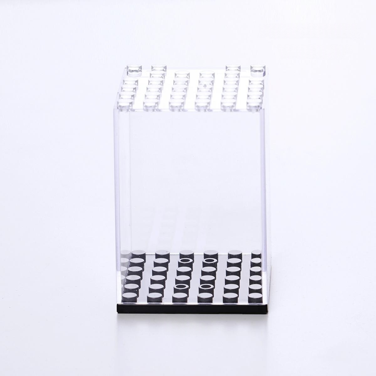 Premium Acrylic Minifigure Display Case - Dustproof Showcase for Collectible Building Block Figures