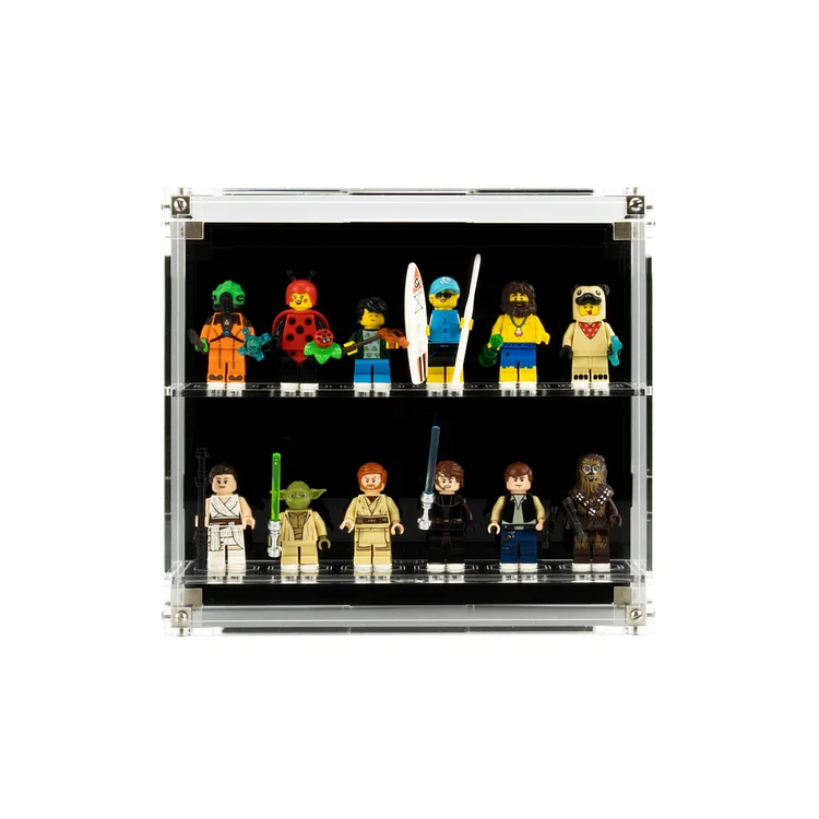 Wall Mounted Display Cases for LEGO® Minifigures 6 Minifigures Wide