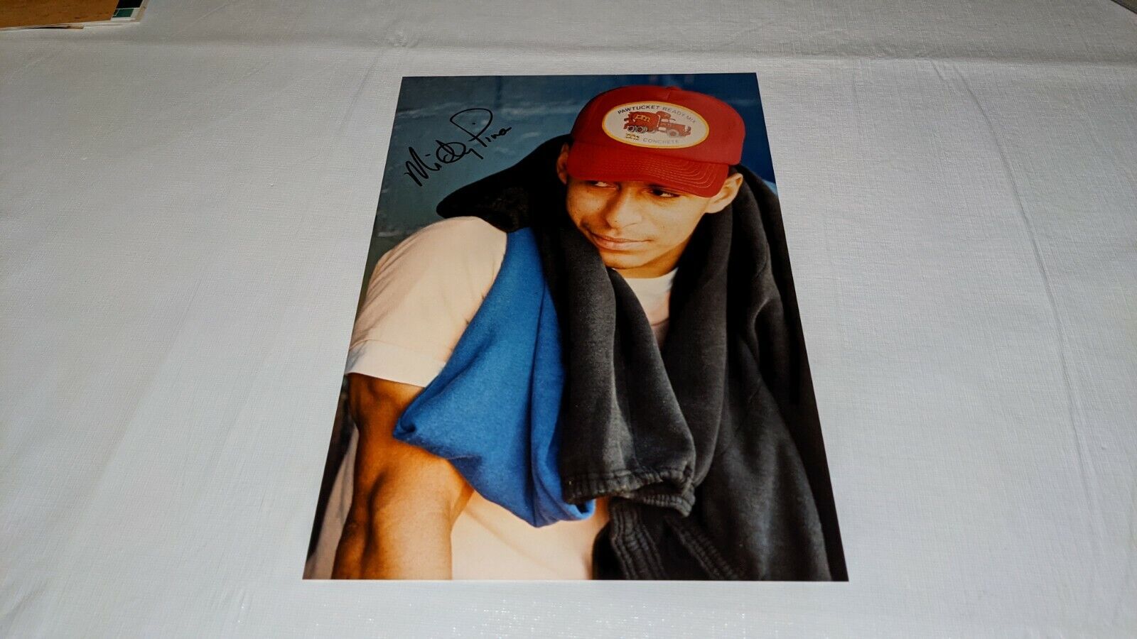 Mickey Pina Boston Red Sox Signed 8x12 Personal Photo Poster painting W/Our COA READ