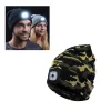 Bonnet Hiver Led Avec Lampe Frontale Intégrée 