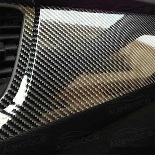 Dronehint Carbon Fiber Vinyl Film Car Interior Wrap Stickers Auto Parts Accessories Black (For: Acura) Parts