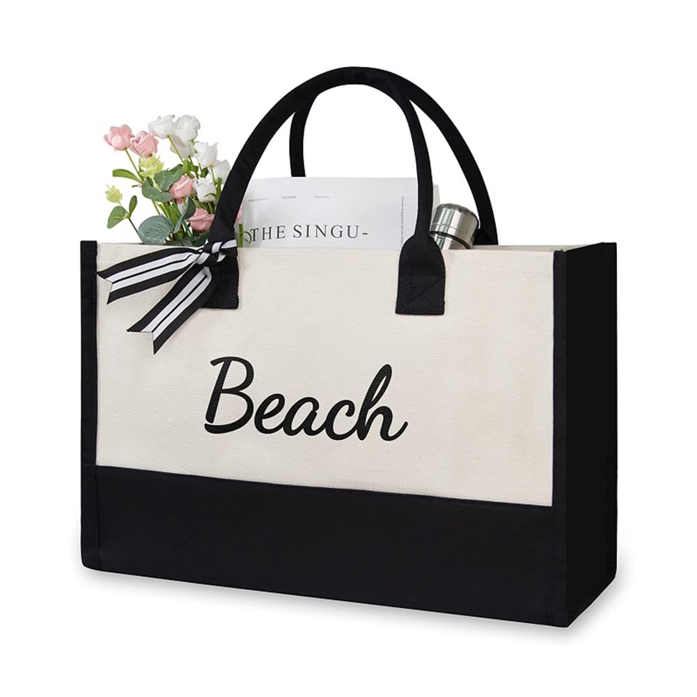 Canvas Shopping Bag - Fashion Shoulder Bag - Beach