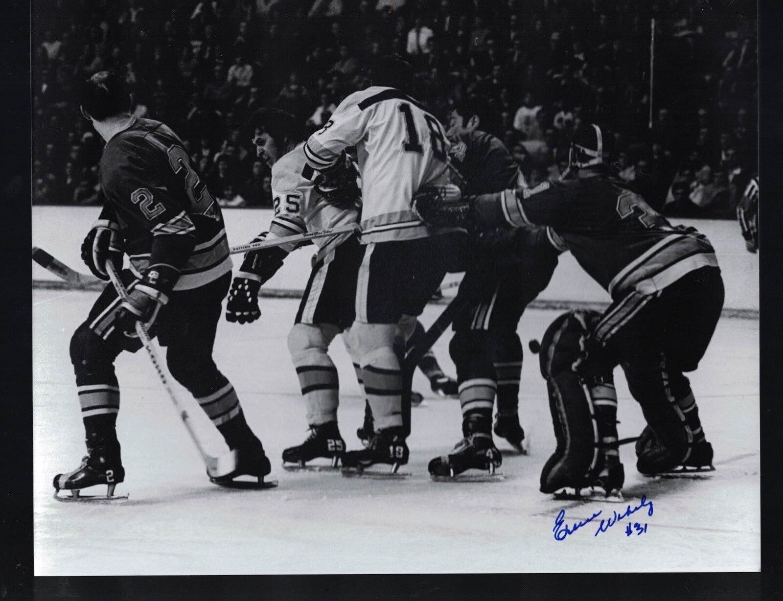 Ernie Wakely St. Louis Blues Signed 8 x 10