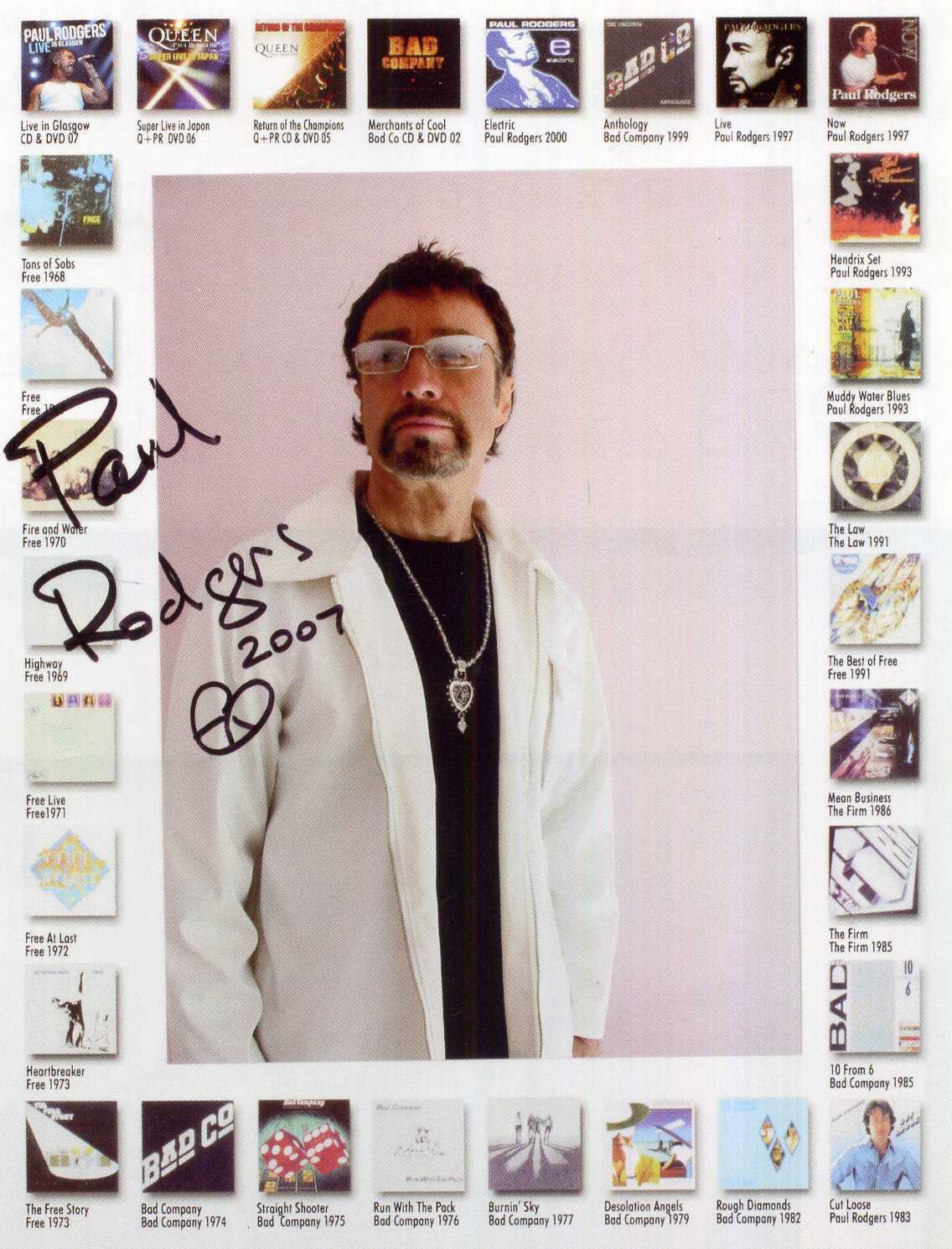 PAUL RODGERS Signed Photo Poster paintinggraph - Rock Singer /  / Bad Company - preprint