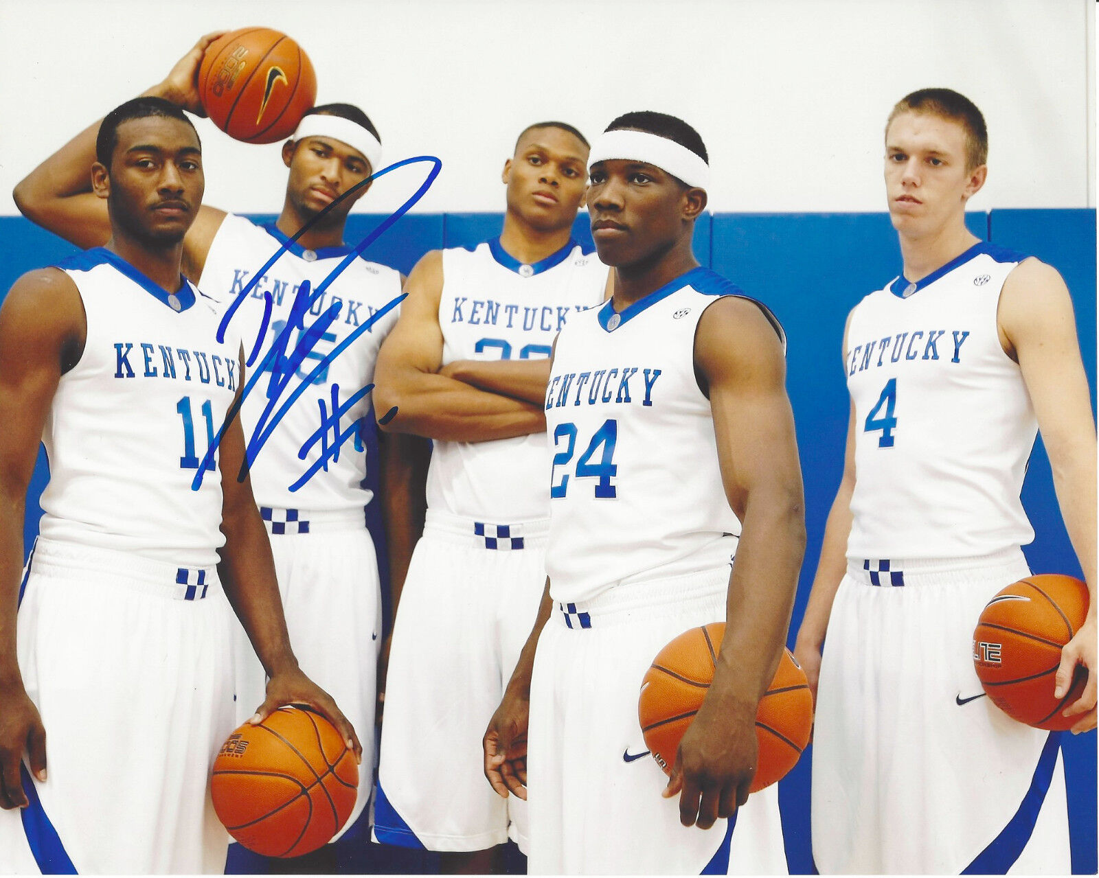 KENTUCKY DEMARCUS COUSINS SIGNED AUTHENTIC 8X10 Photo Poster painting B w/C0A NBA NCAA PELICANS