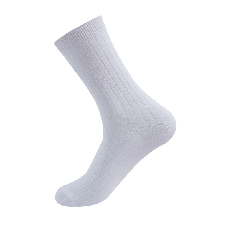 Men and Women Couple Socks Autumn Spring Cotton Rib Solid Colors Harajuku Crew Fashion Street Casual Middle Tube Unisex Sock