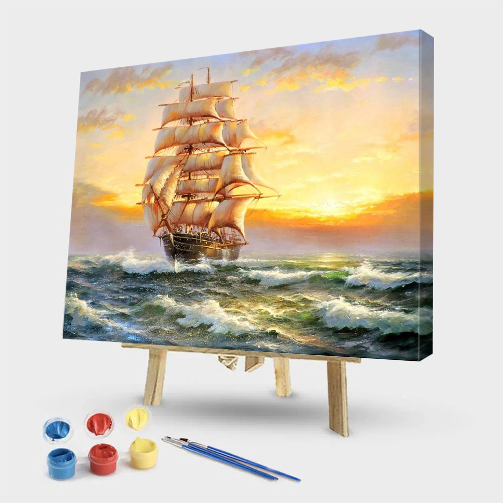 

40x50cm - Paint By Numbers Vessel, 501 Original