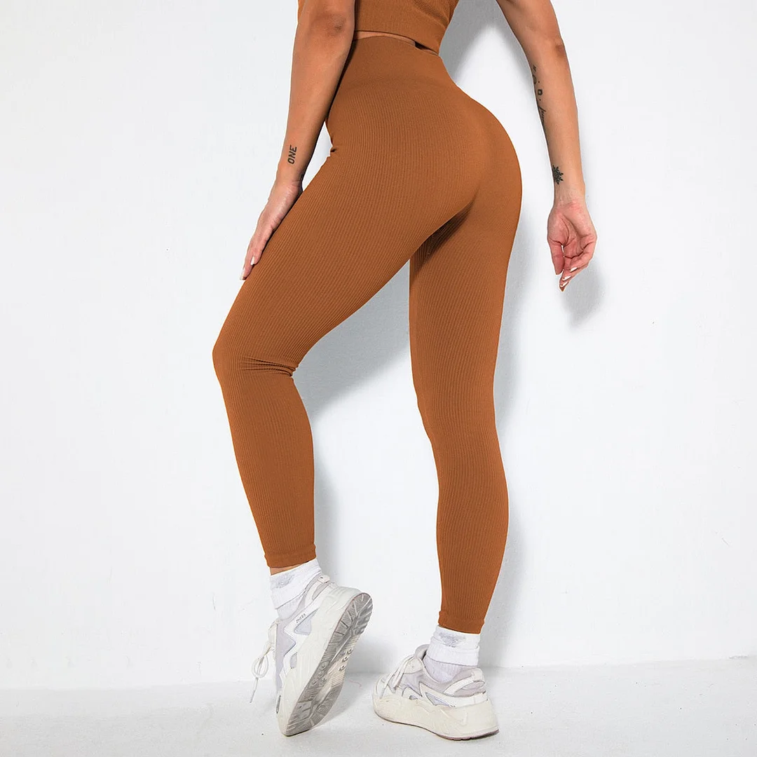 LAISIYI High Waist Leggings Workout Bottom Vital Seamless Fitness Legging Scrunch Push Up Women Gym Sport Leggings Short