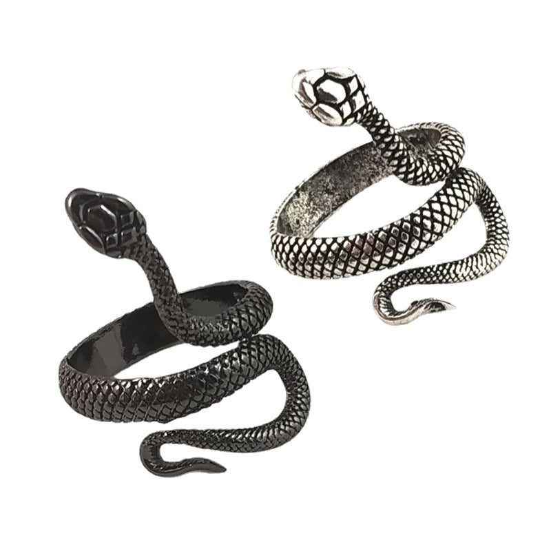 Fashion Snake Alloy Plating Women’s Open Ring