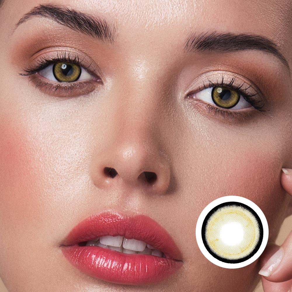 Pineapple Beads Yearly Colored Contacts Prescription Colored Contacts