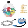 [US Local Warehouse] Balloon Stuffer Filling Tool with Air Pump & Expander Tool Balloon Stuffing Machine Set for Wedding Christmas Birthday Party Decoration (Multi port 2-in-1)