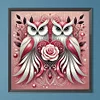 Diamond Painting-DIY Full Round Drill Owl(40*40 CM)