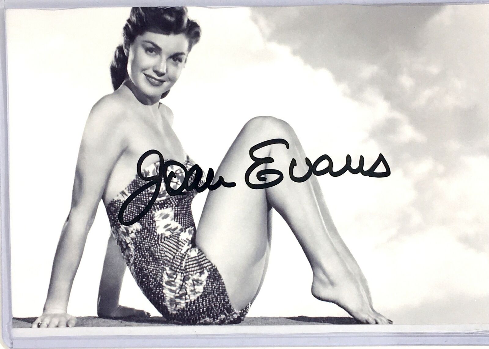 Joan Evans Signed 4x6 Photo Poster painting Actress Dynasty Edge of Doom Column South Autograph