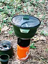 Foldable Portable Camping Cooker Pot Silicone Outdoor Kettle Cookware Tableware