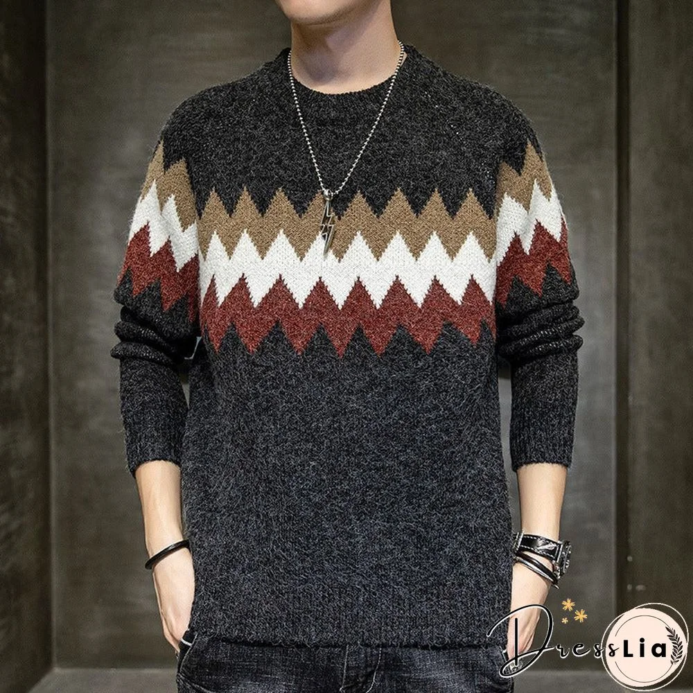 Loose Neck Sweater Men's Sweater