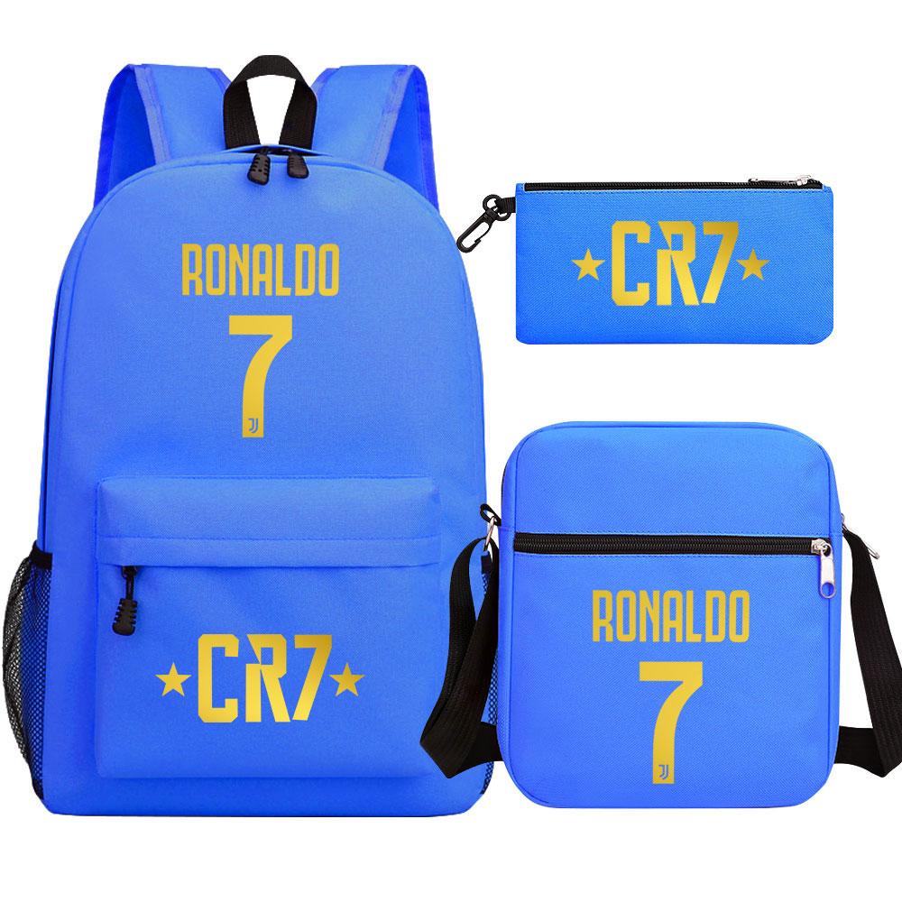 Mayoulove Cristiano Ronaldo Backpack Adjustable Straps Lightweight for School Use-Mayoulove