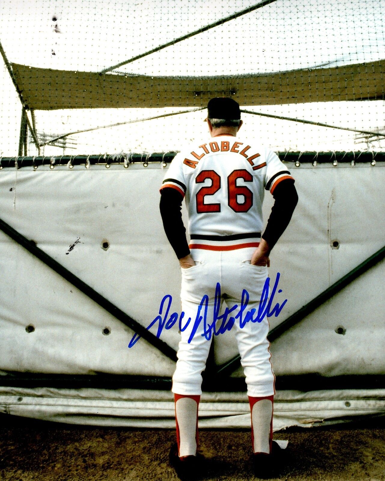 AUTOGRAPHED 8x10 JOE ALTOBELLI Baltimore Orioles Photo Poster painting W/COA