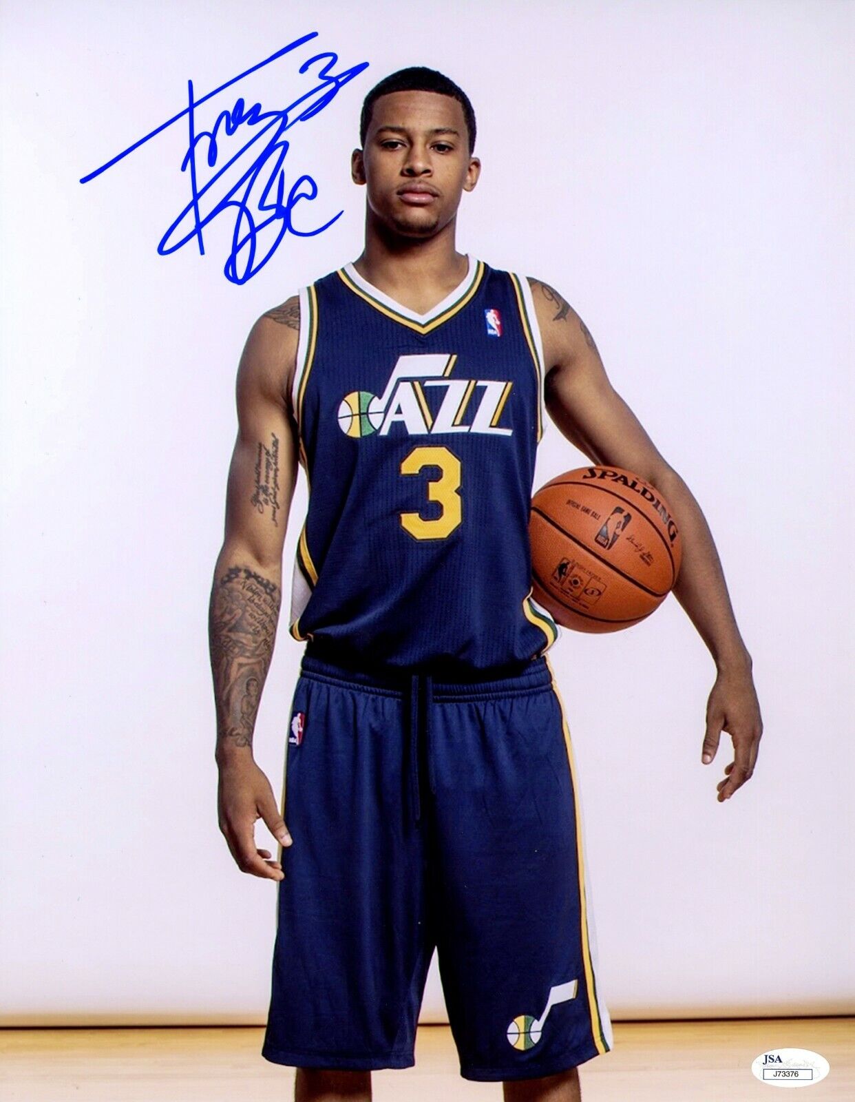 Trey Burke Signed 11x14 Photo Poster painting JSA COA Rookie RC Auto Michigan Knicks Mavericks