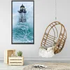 Leuchtturm am Meer - Rundbohrer Diamantmalerei - 40 * 80cm (Große Größe)