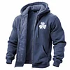 Men's Vintage Shamrock St. Patrick's Day Fleece Pocket Full Zip Long Sleeve Hoodie Jacket by Inlyline