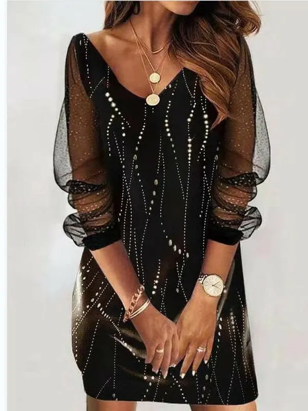 Sheer Mesh Women's Dress