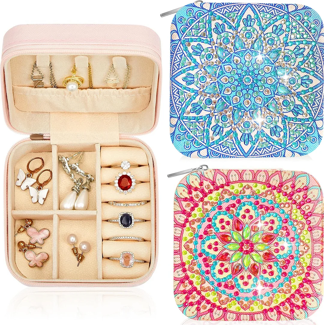 DIY Jewelry Storage Box Special Shape Diamond Case
